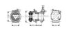 AVA QUALITY COOLING KAK051 Compressor, air conditioning